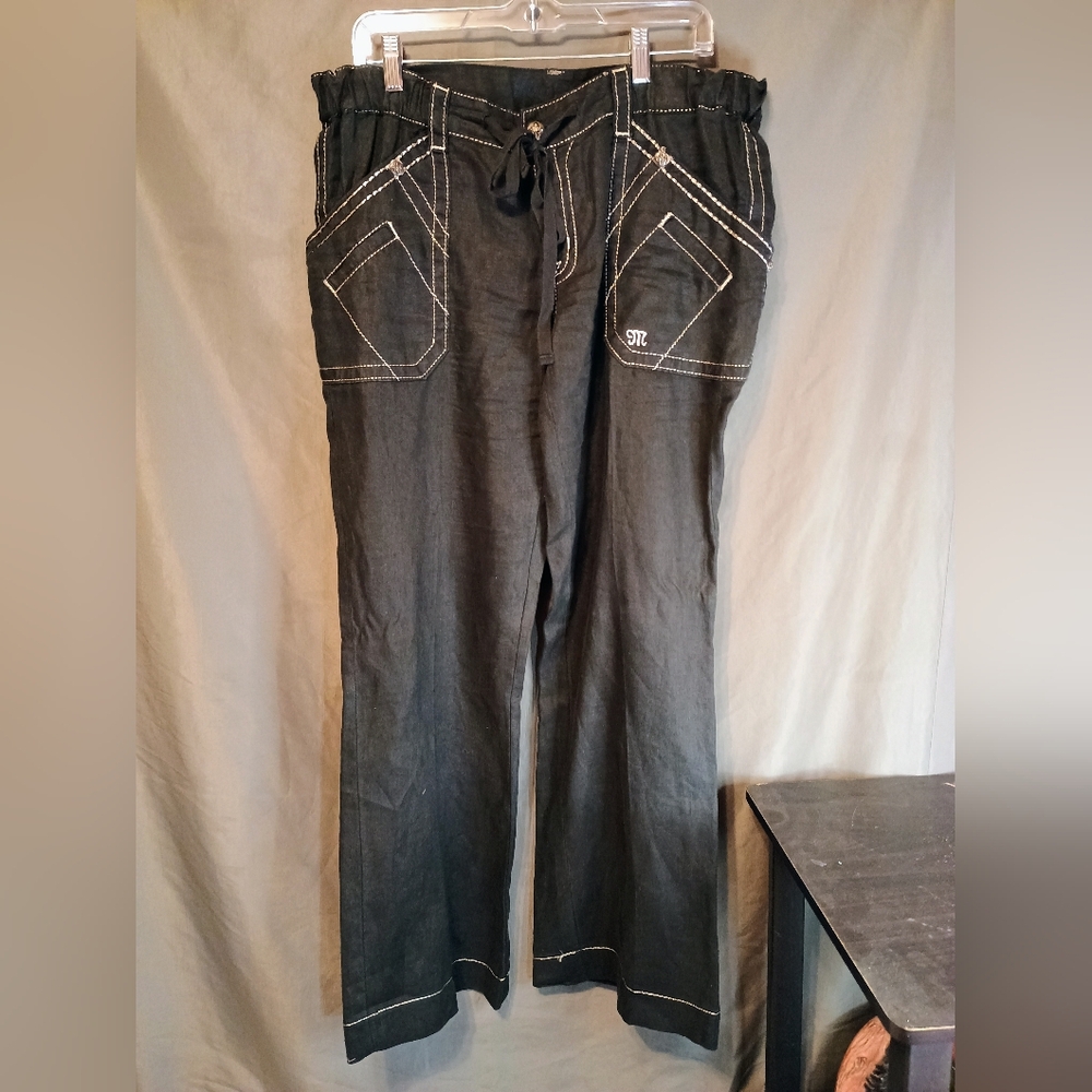Miss Me Black Wide Leg Pants
